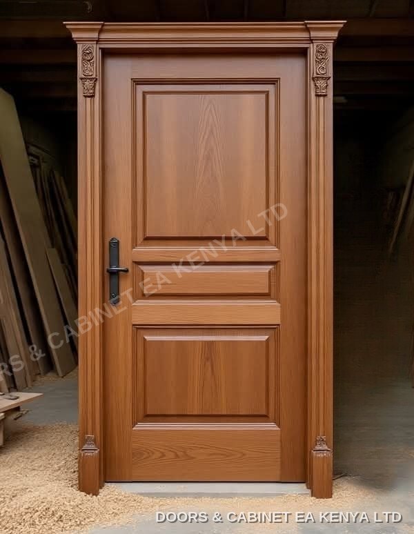 Carved-Column Panel Door — Doors by Doors and Cabinet EA, Mombasa