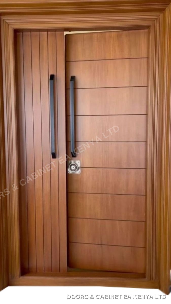 Grooved Double Main Door — Doors by Doors and Cabinet EA, Mombasa