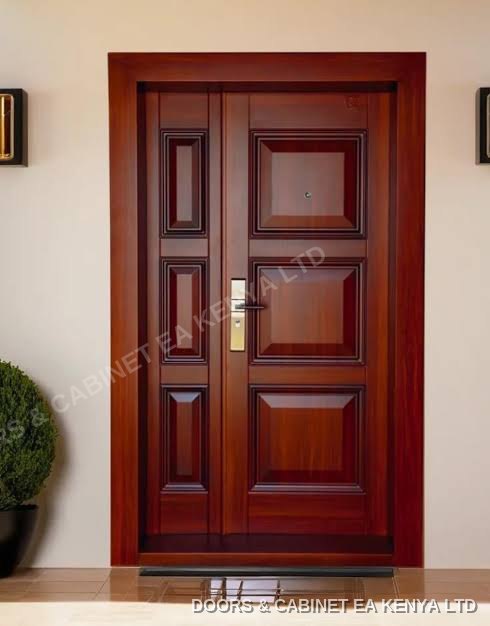 Mahogany Square-Panel Door — Doors by Doors and Cabinet EA, Mombasa