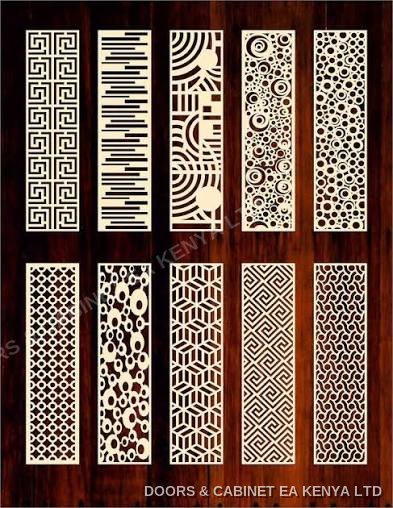 CNC Screen Panel Designs — Carved & Fretwork Panels by Doors and Cabinet EA, Mombasa